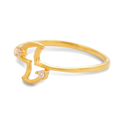 22ct Yellow Gold Small Unique Design Ring BF1224-RN93