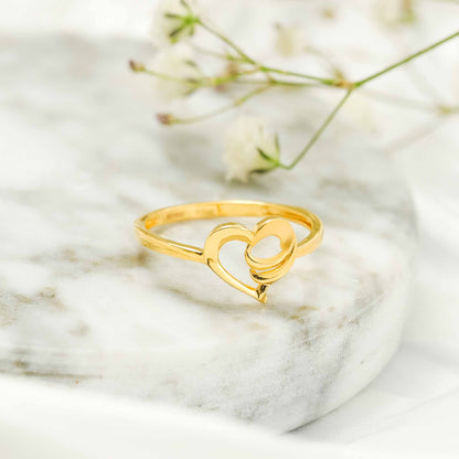 22ct Yellow Gold Heart Ring BF1224-RN95