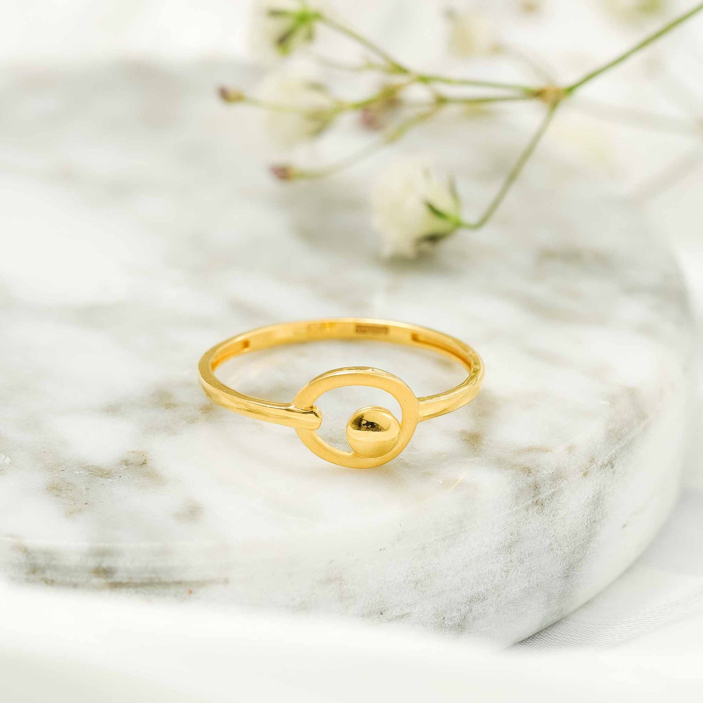 22ct Yellow Gold Small Unique Design Ring BF1224-RN97