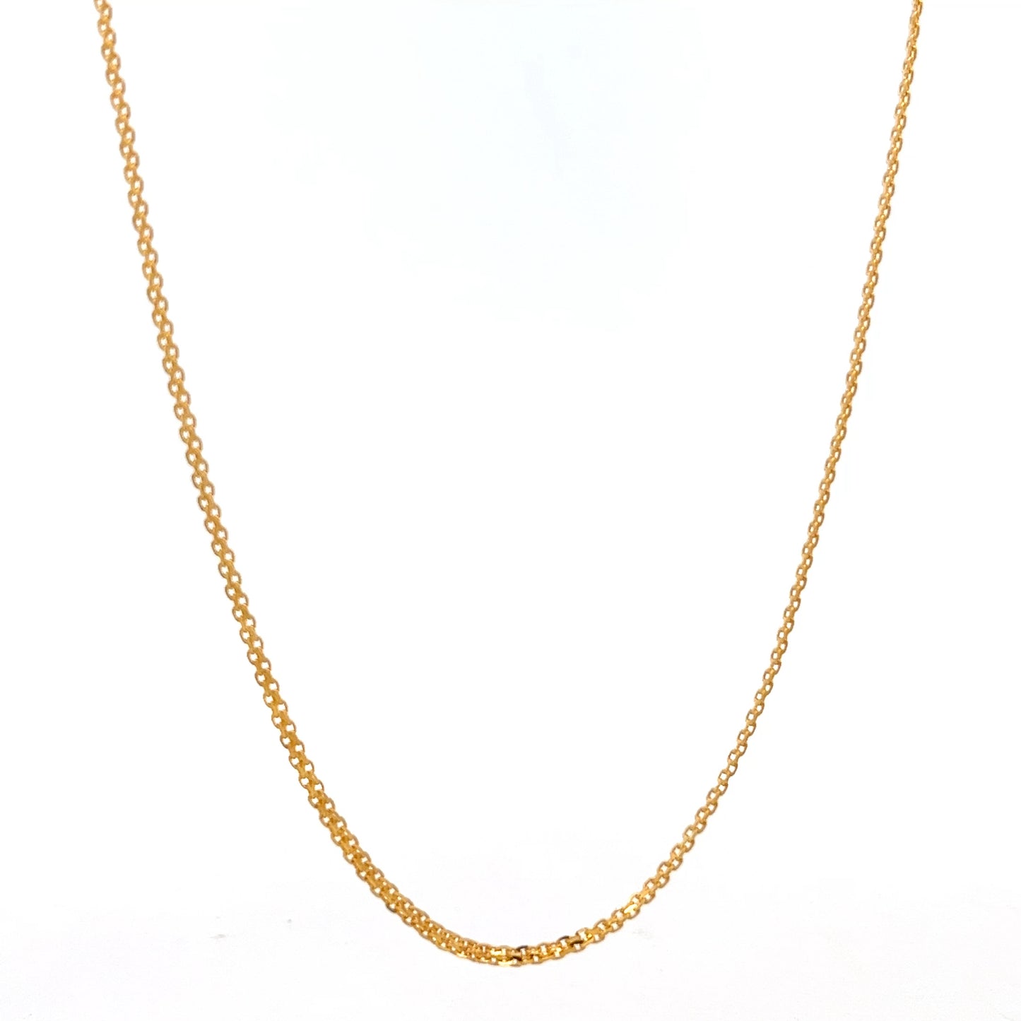 22ct Gold Fine Curb Chain Necklace