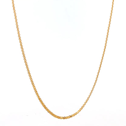 22ct Gold Fine Curb Chain Necklace