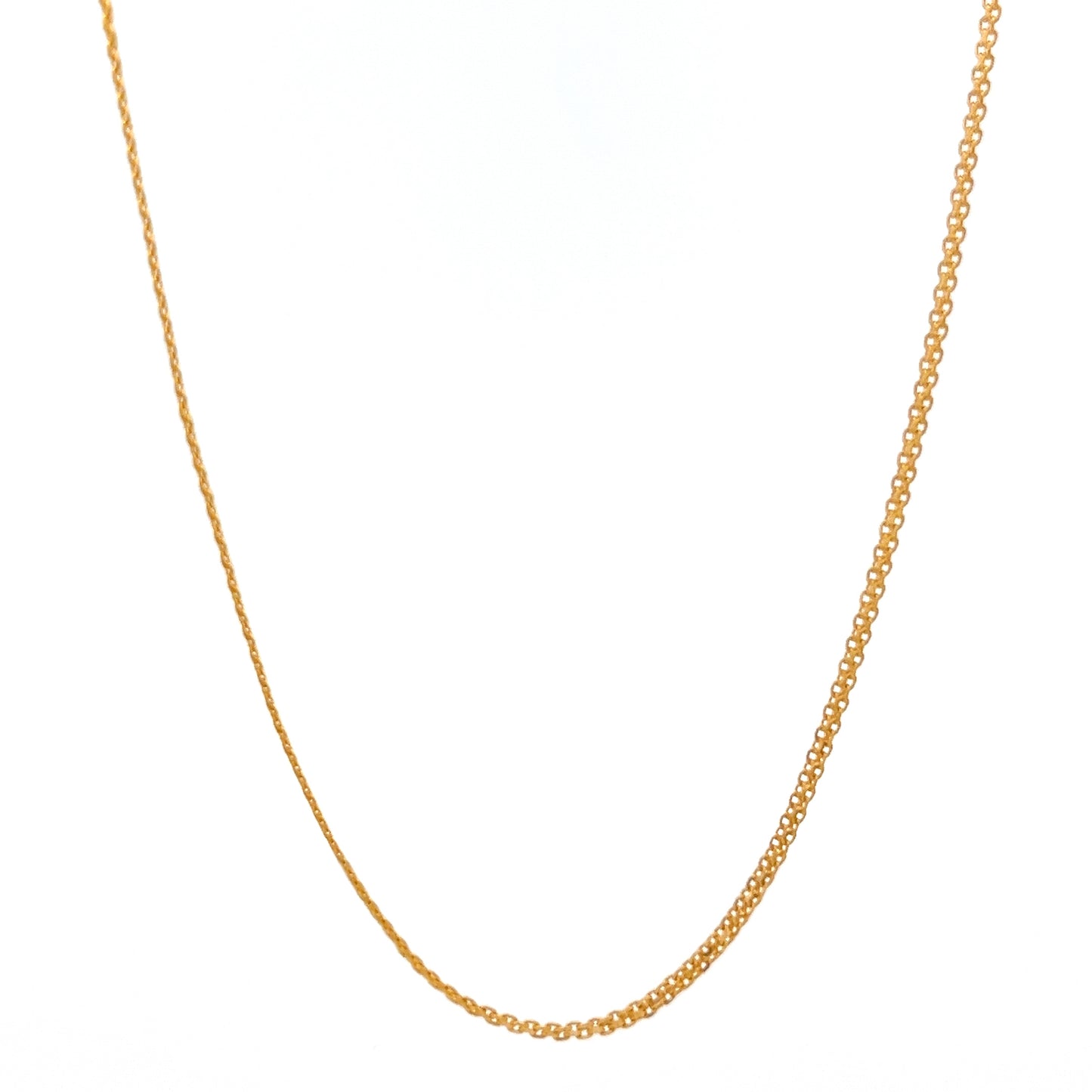 22ct Gold Fine Curb Chain Necklace