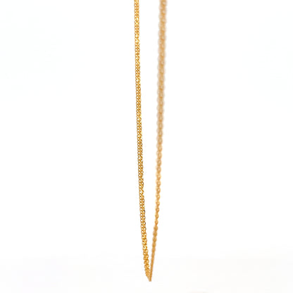 22ct Gold Fine Curb Chain Necklace