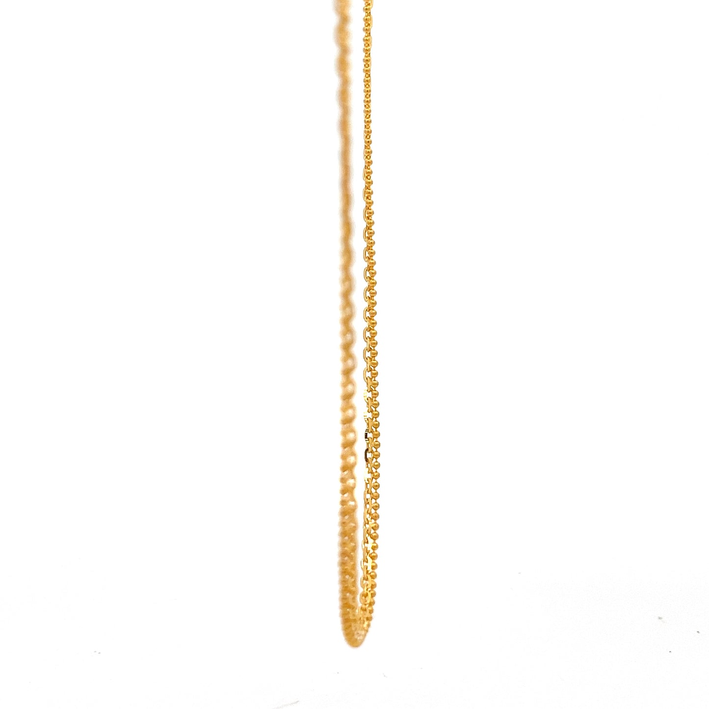 22ct Gold Fine Twisted Link Chain