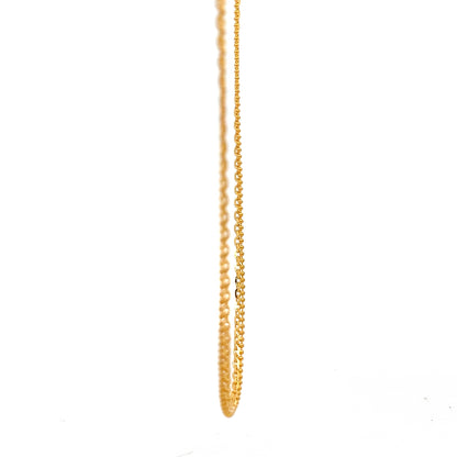 22ct Gold Fine Twisted Link Chain