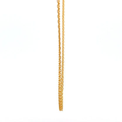 22ct Gold Double Strand Belcher Link Chain
