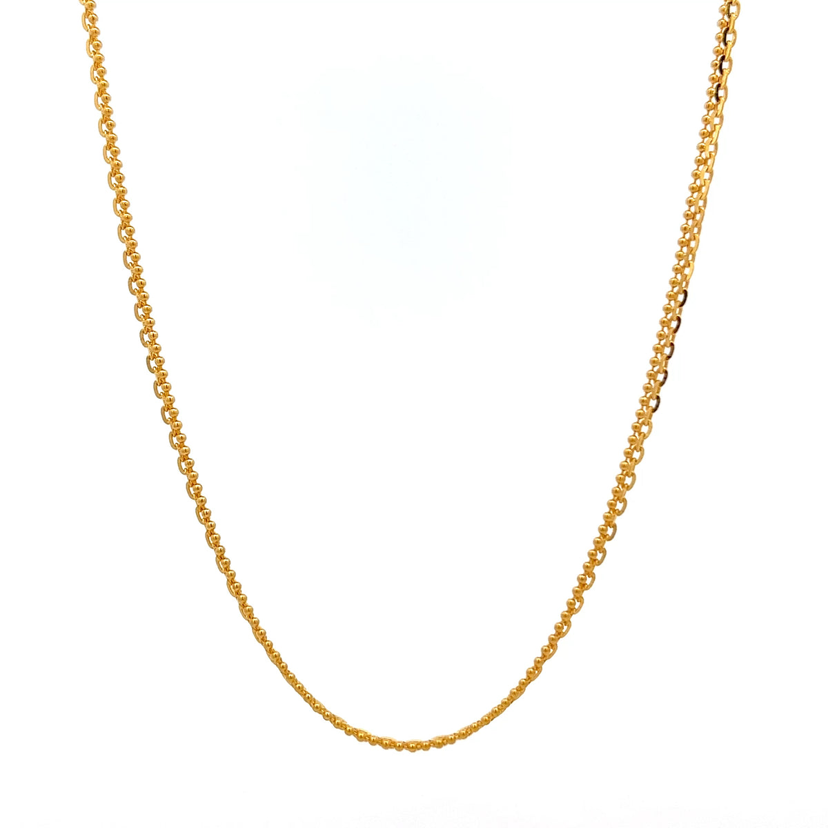 22ct Gold Double Strand Belcher Link Chain