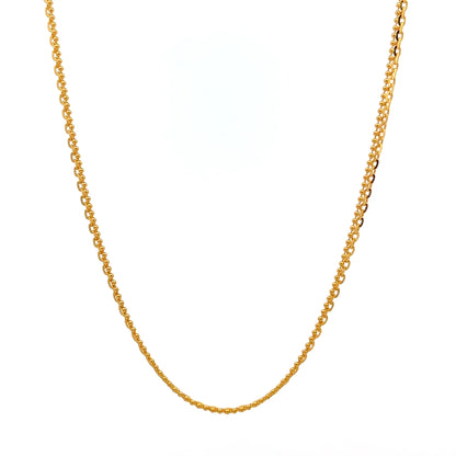 22ct Gold Double Strand Belcher Link Chain