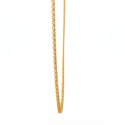 22ct Gold Double Strand Belcher Link Chain