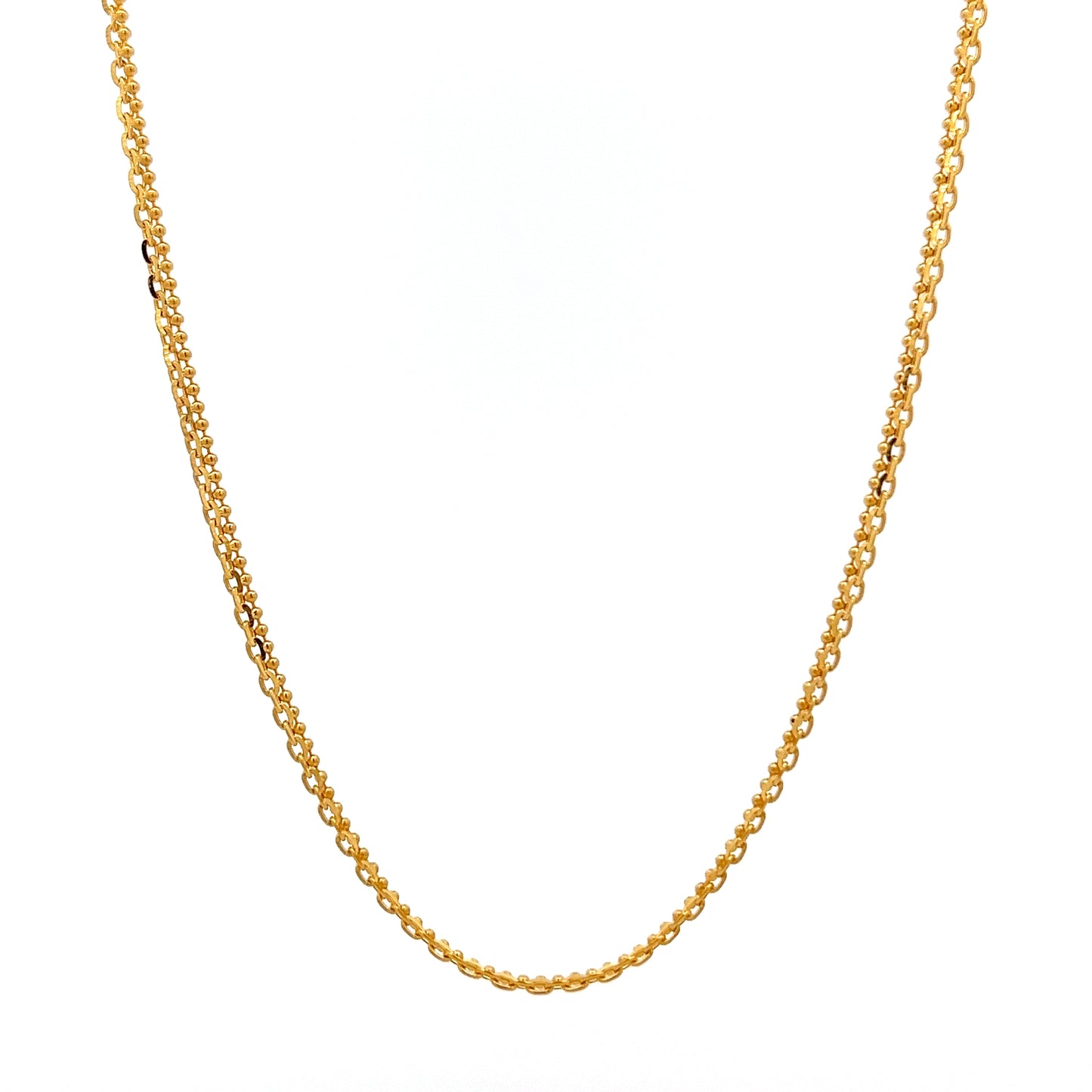 22ct Gold Double Strand Belcher Link Chain