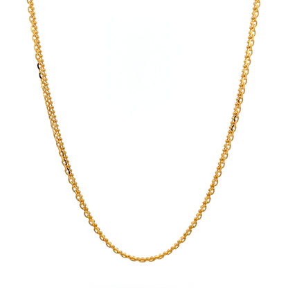 22ct Gold Double Strand Belcher Link Chain