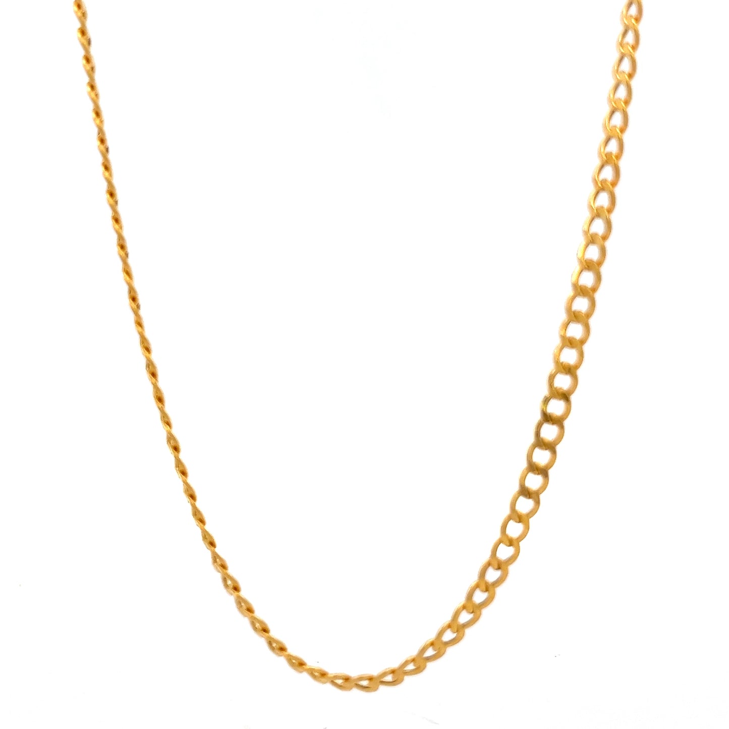 22ct Gold Oval Link Chain