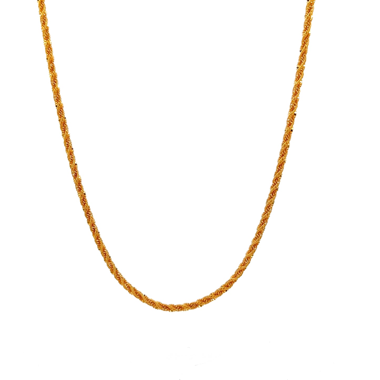 22ct Gold Rope Chain Necklace