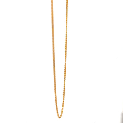 22ct Gold Fine Textured Link Chain