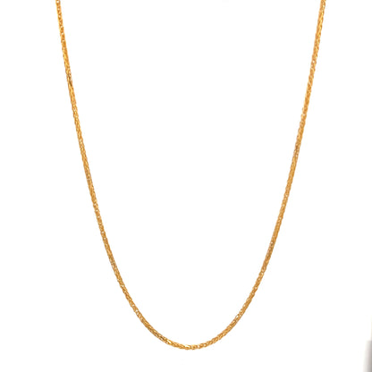 22ct Gold Fine Textured Link Chain