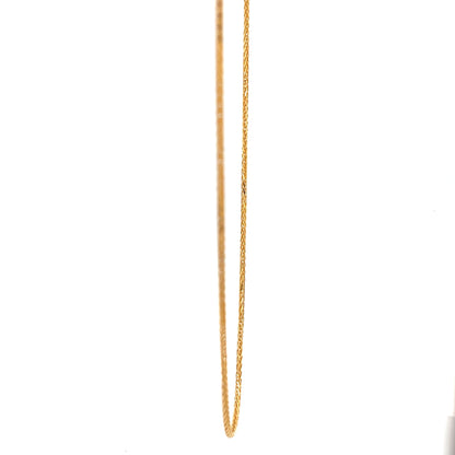 22ct Gold Fine Textured Link Chain