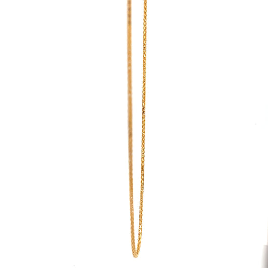 22ct Gold Fine Textured Link Chain