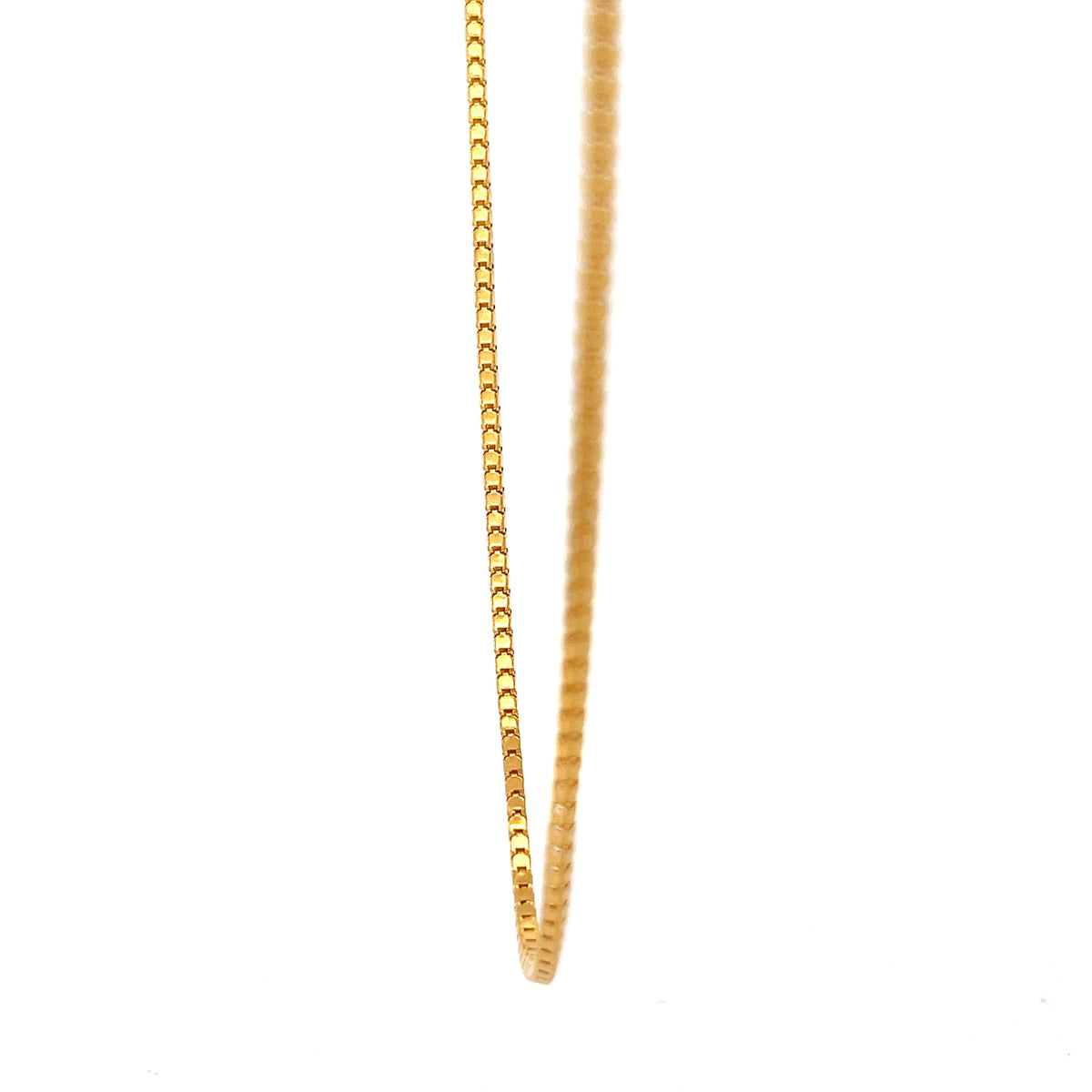 22ct Gold Box Chain Necklace
