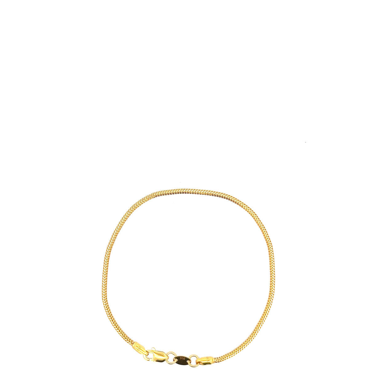 22ct Gold Fine Curb Chain Bracelet