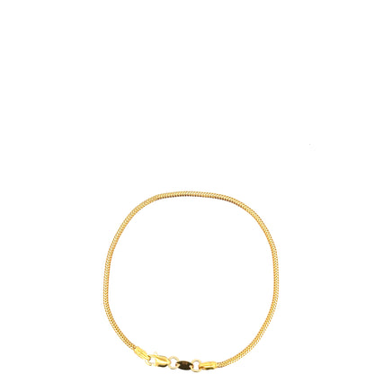 22ct Gold Fine Curb Chain Bracelet