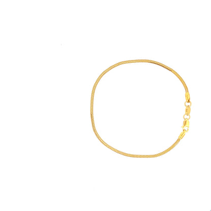 22ct Gold Fine Curb Chain Bracelet