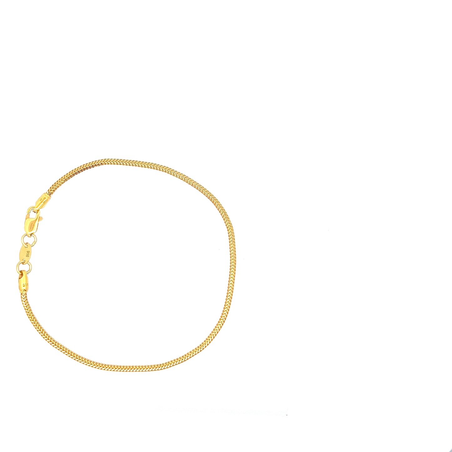 22ct Gold Fine Curb Chain Bracelet