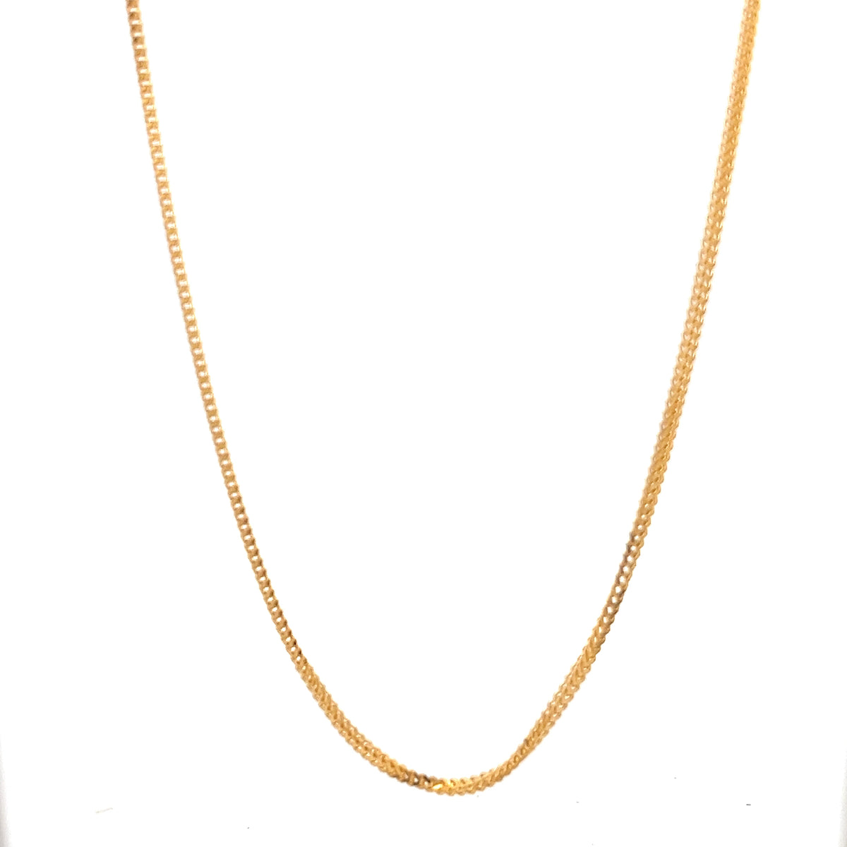 22ct Gold Fine Woven Chain Necklace