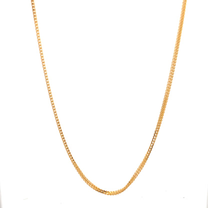 22ct Gold Fine Woven Chain Necklace