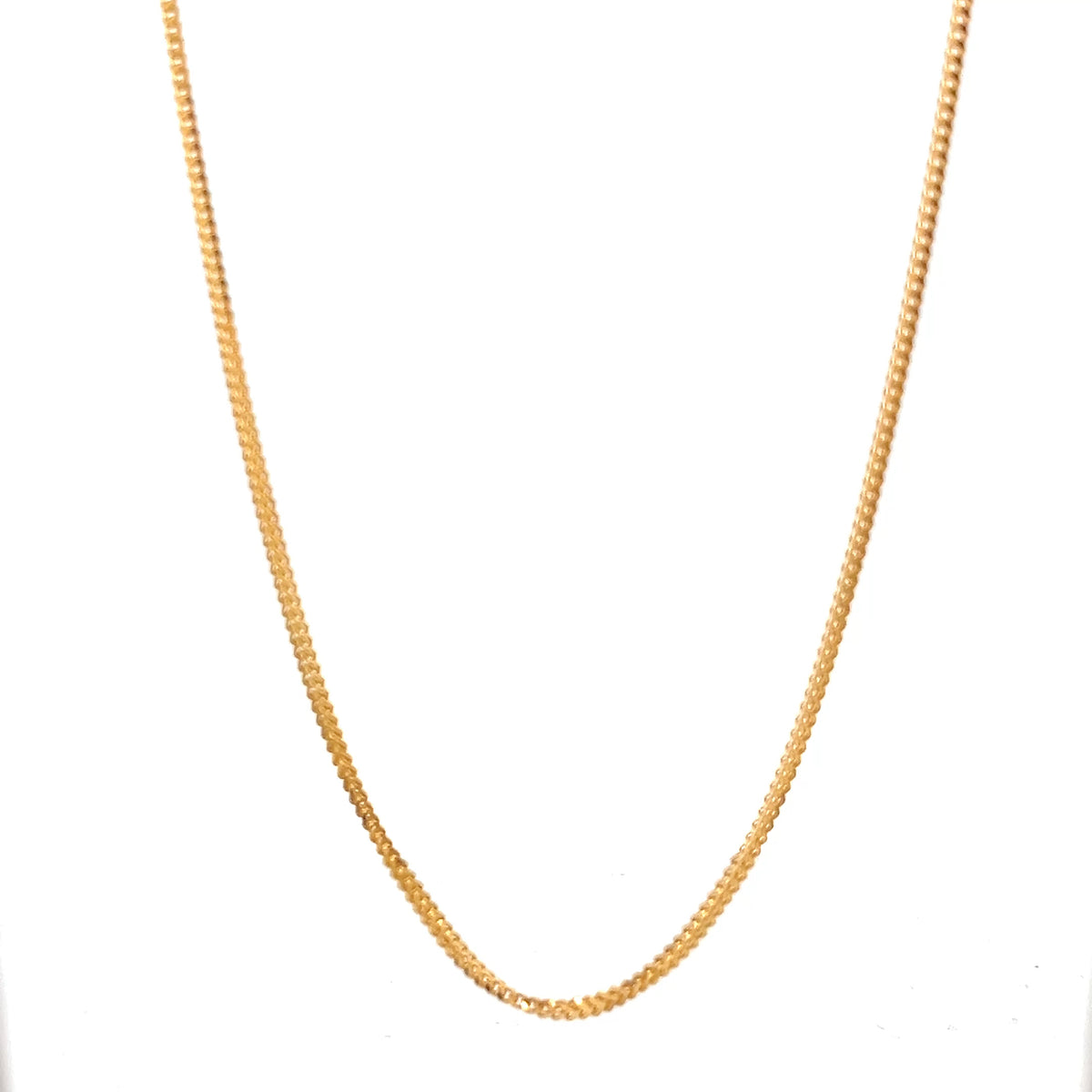 22ct Gold Fine Woven Chain Necklace