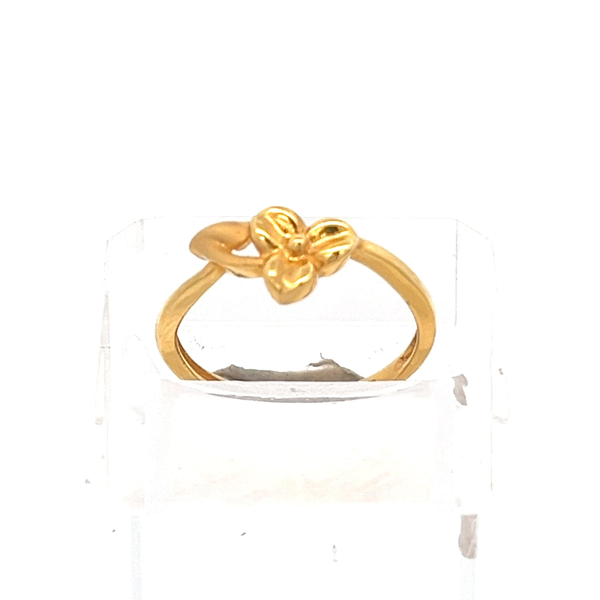 22ct Gold Floral Motif Ring with Openwork Detail