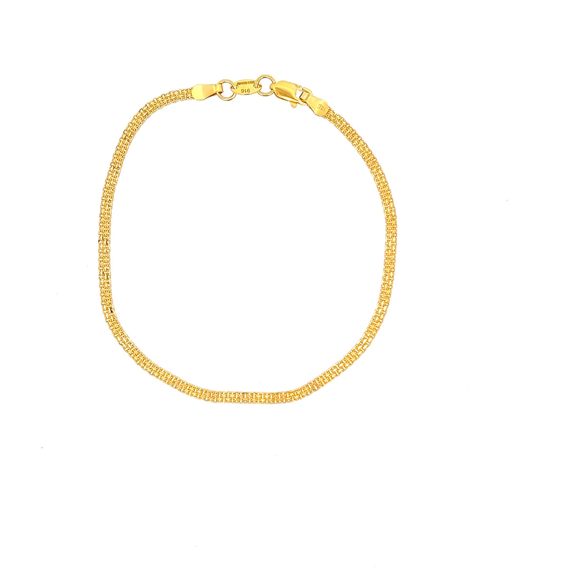 22ct Gold Intricate Woven Pattern Bracelet