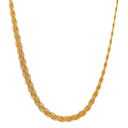 22ct Gold Twisted Textured Chain