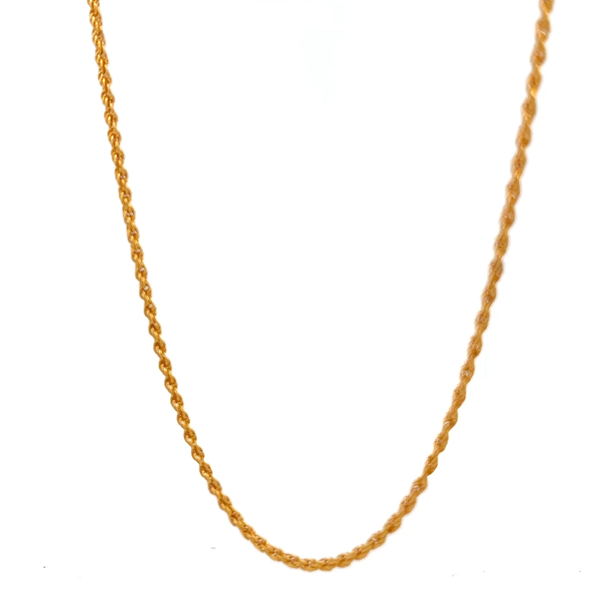 22ct Gold Twisted Rope Chain 2.57g