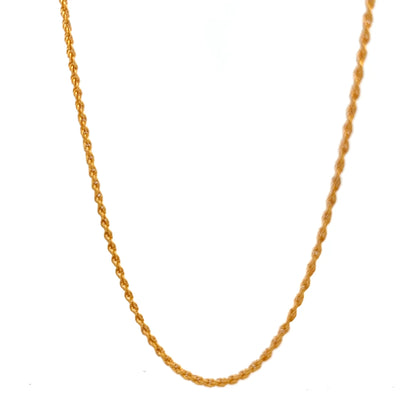 22ct Gold Twisted Rope Chain 2.57g