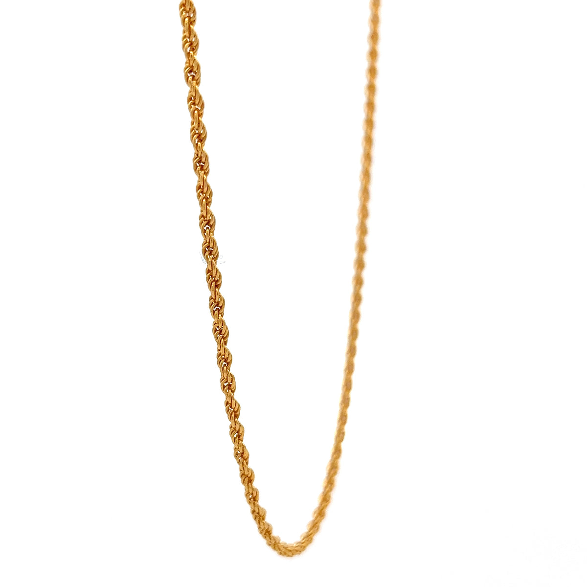 22ct Gold Twisted Rope Chain 2.57g