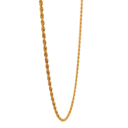 22ct Gold Twisted Rope Chain 2.57g