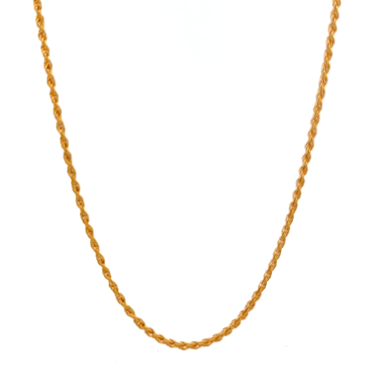 22ct Gold Twisted Rope Chain 2.57g