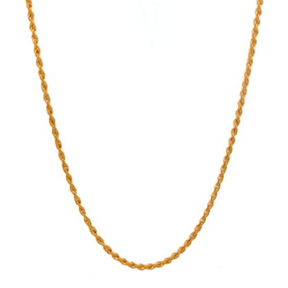 22ct Gold Twisted Rope Chain 2.57g