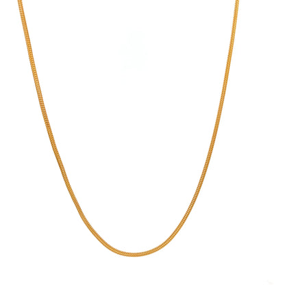 22ct Gold Chain with Fine Woven Link Pattern