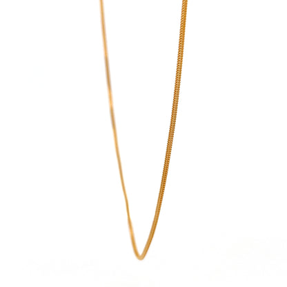 22ct Gold Chain with Fine Woven Link Pattern