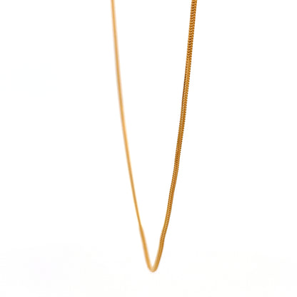 22ct Gold Chain with Fine Woven Link Pattern