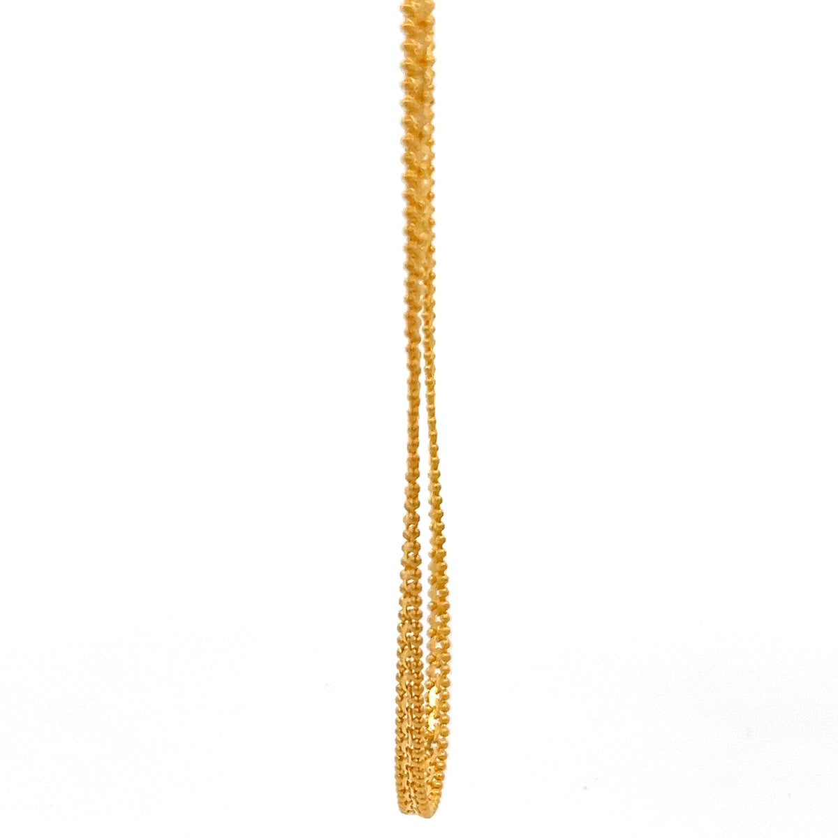 22ct Gold Beaded Curb Chain