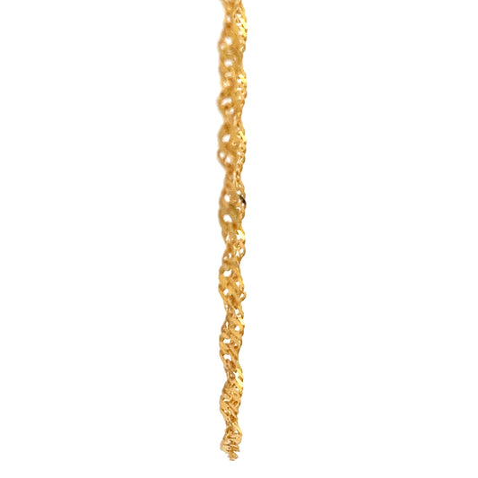 22ct Gold Twisted Openwork Chain