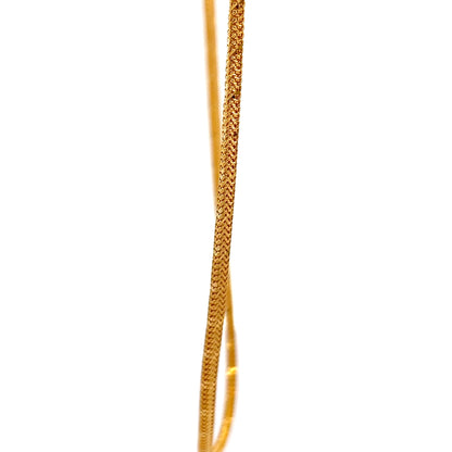 22ct Gold Woven Curb Chain