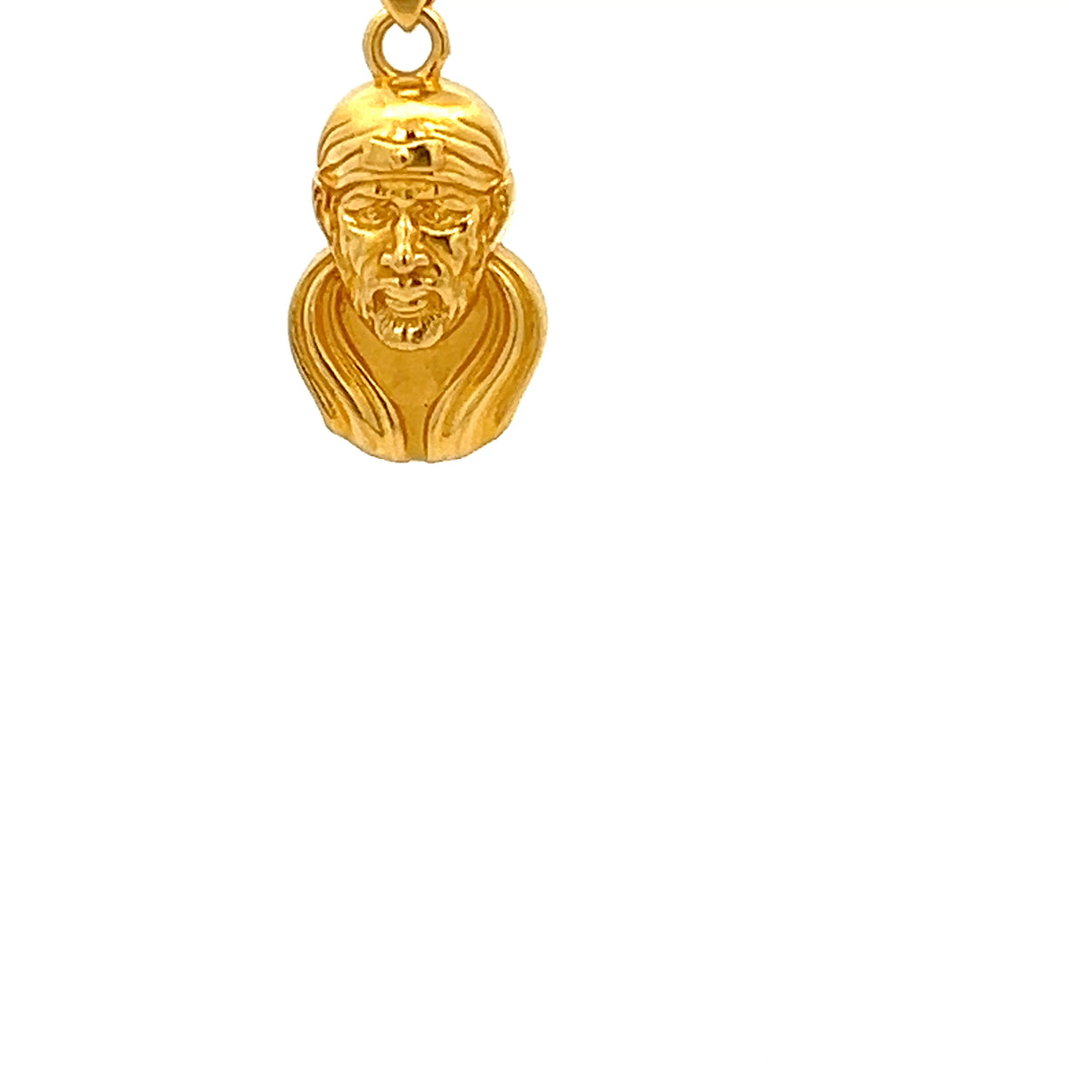 22ct Gold Medallion Pendant with Sculpted Figure Design