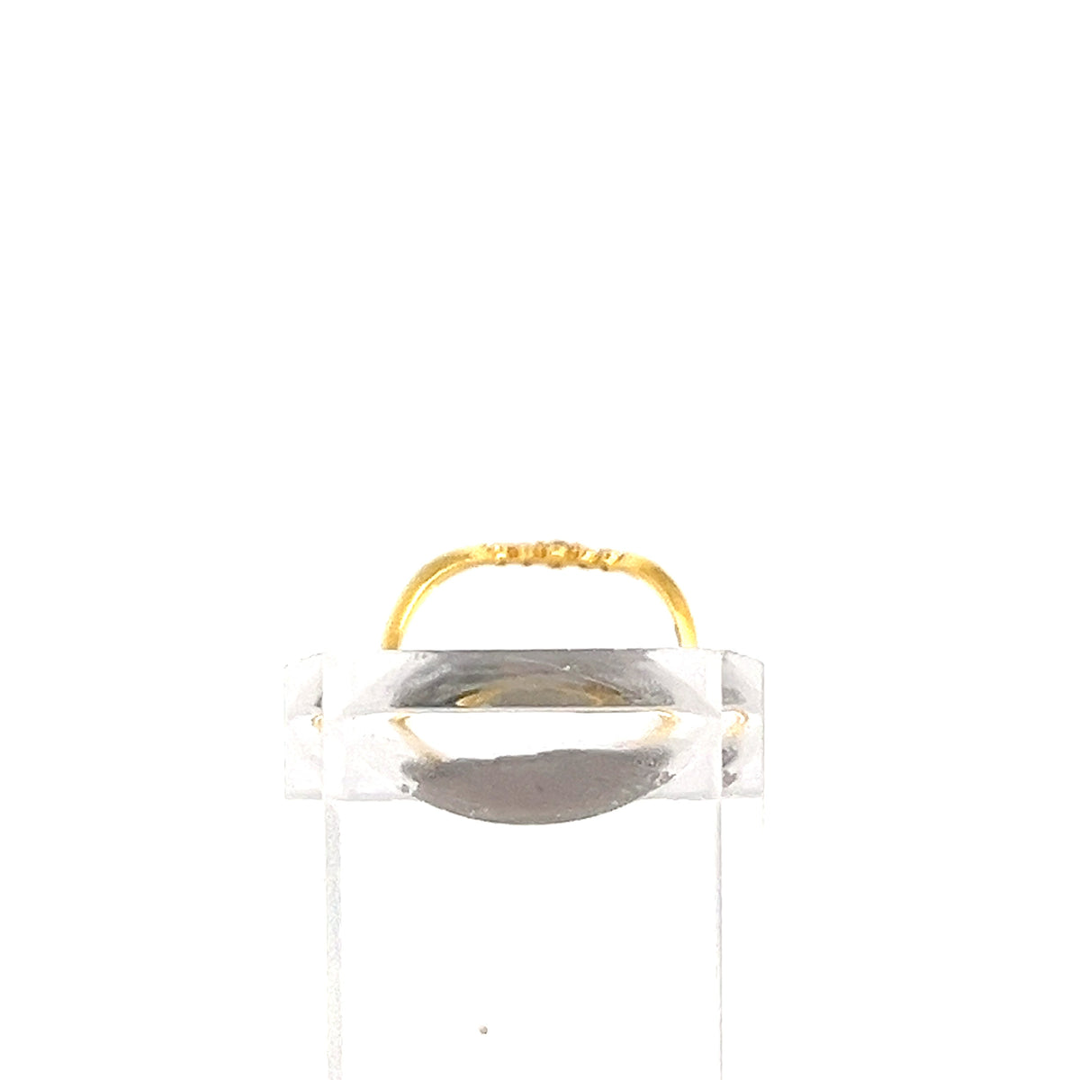 22ct Gold Ring with Five Clear Stones
