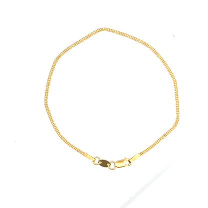 22ct Gold Fine Woven Chain Bracelet