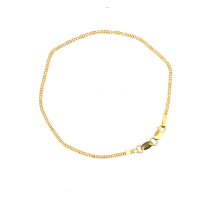 22ct Gold Fine Woven Chain Bracelet