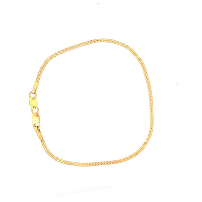 22ct Gold Fine Curb Chain Bracelet