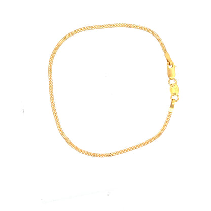 22ct Gold Fine Curb Chain Bracelet